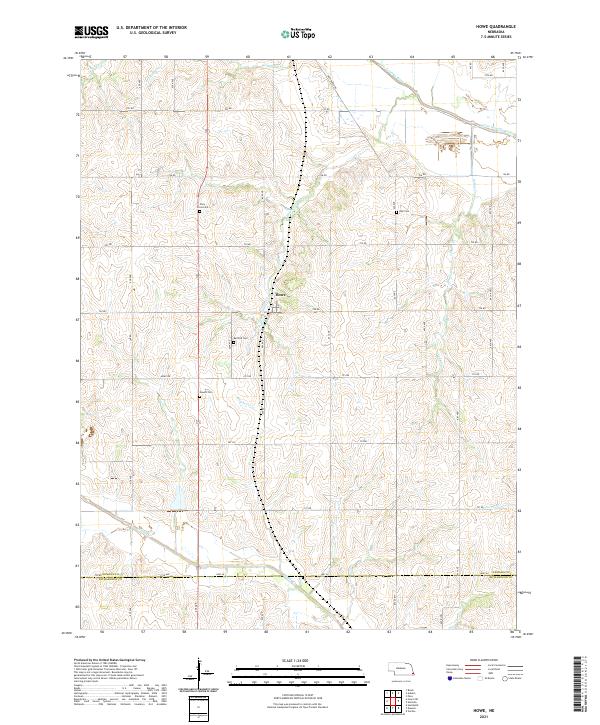 USGS Topographic Map – Howe