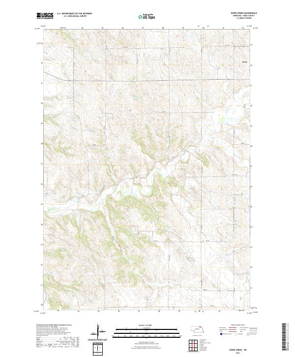 USGS Topographic Map – Howe Creek