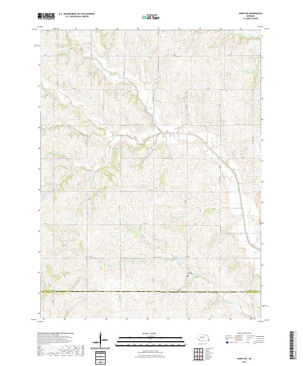 USGS Topographic Map – Howe SW