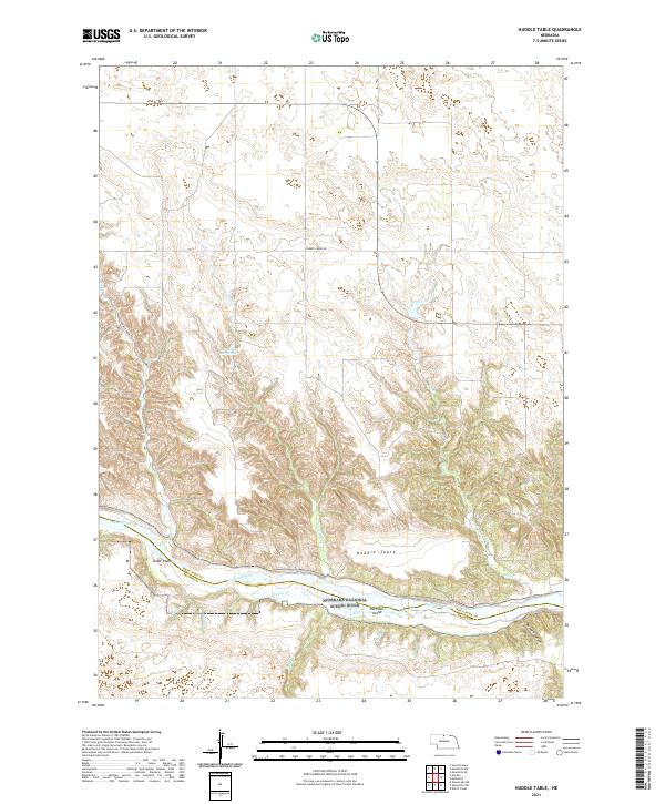 USGS Topographic Map – Huddle Table