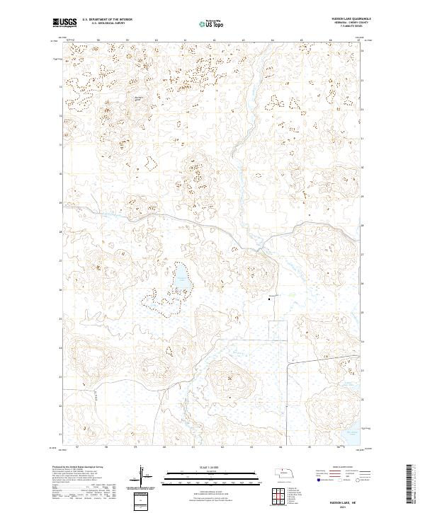 USGS Topographic Map – Hudson Lake