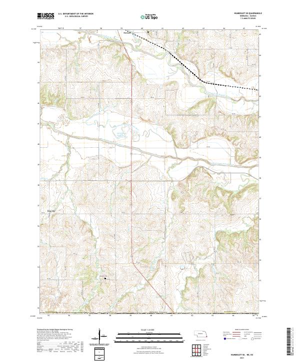 USGS Topographic Map – Humboldt SE
