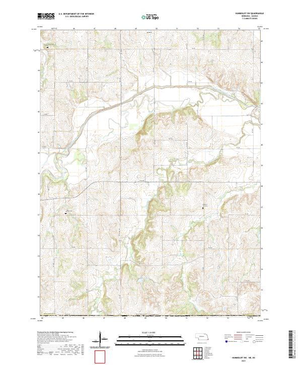 USGS Topographic Map – Humboldt SW