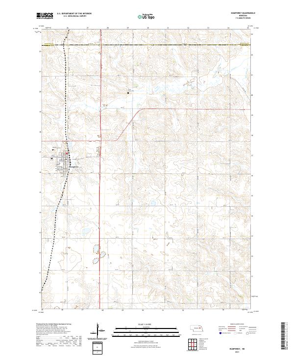 USGS Topographic Map – Humphrey