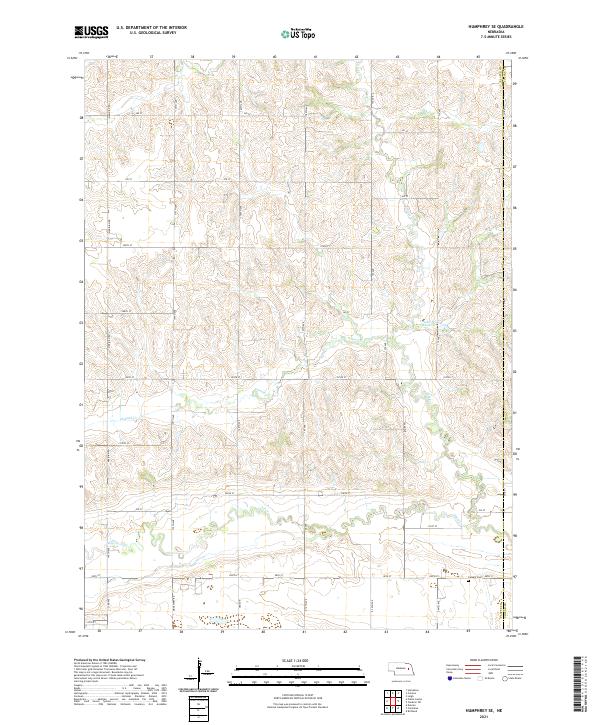 USGS Topographic Map – Humphrey SE