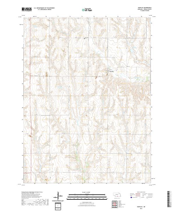 USGS Topographic Map – Huntley