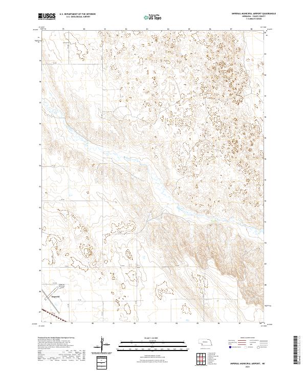 2021 Map of Imperial Municipal Airport, 2021 Print