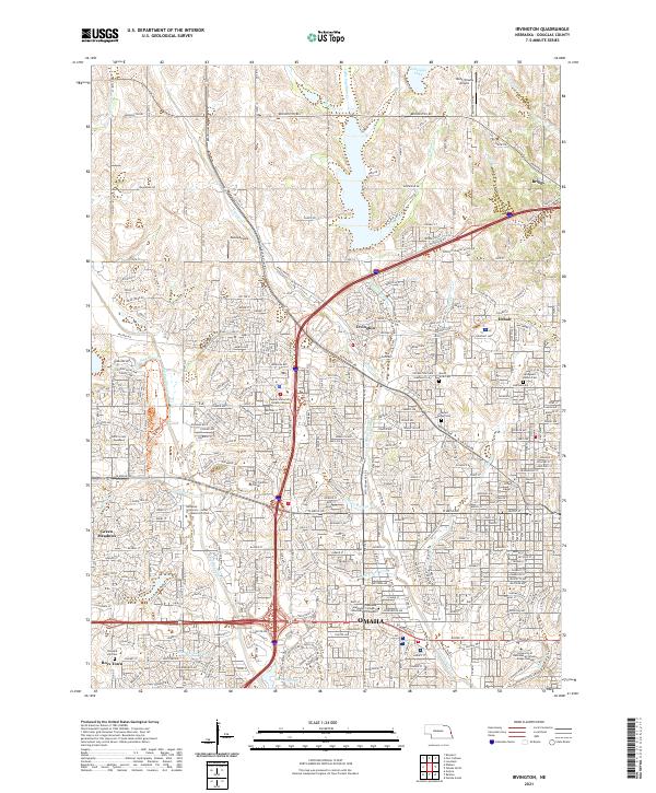 USGS Topographic Map – Irvington