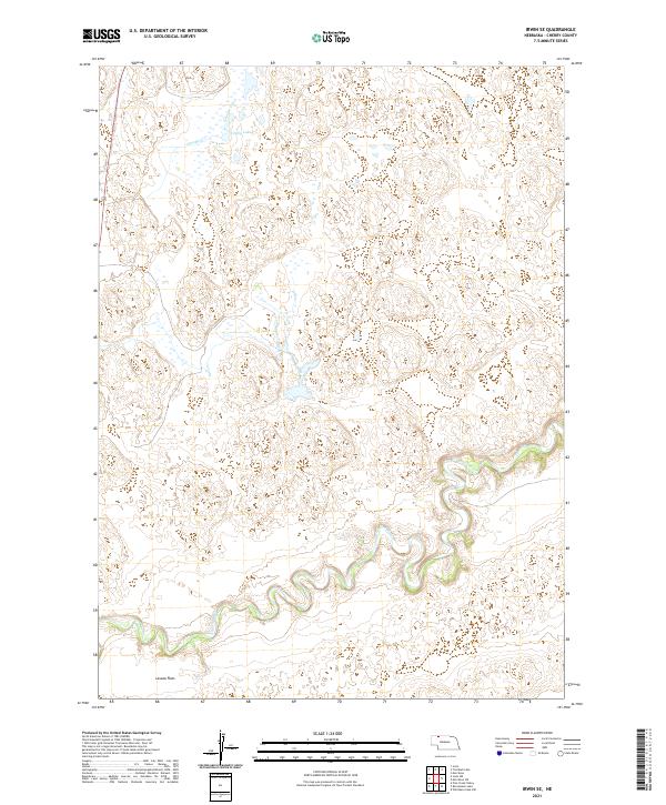 USGS Topographic Map – Irwin SE