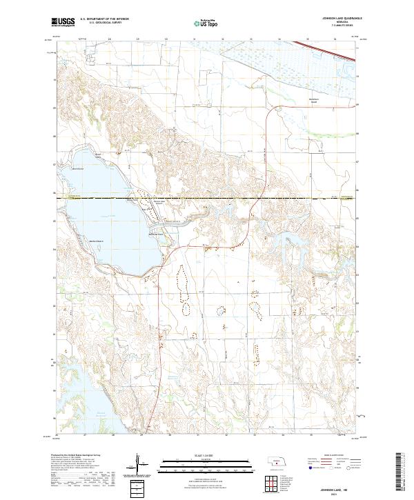 USGS Topographic Map – Johnson Lake
