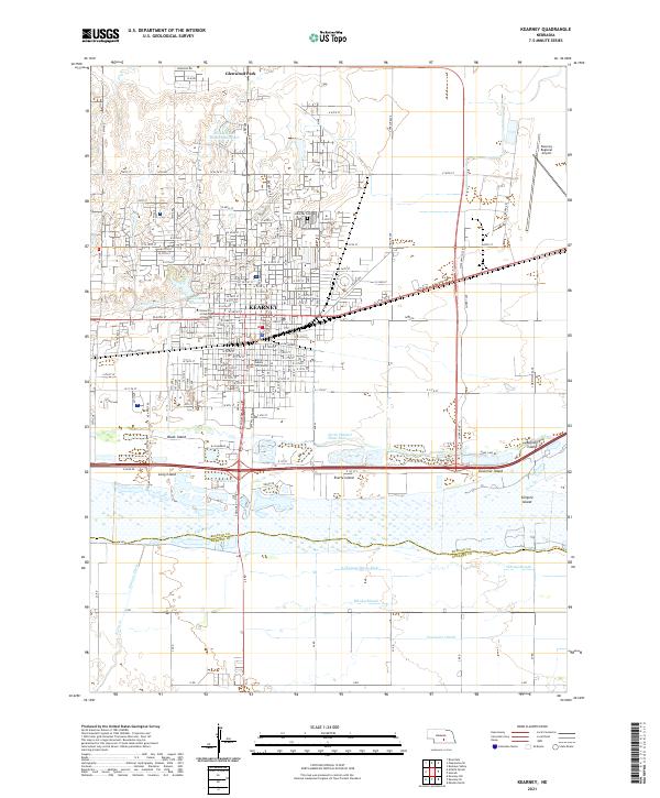 USGS Topographic Map – Kearney