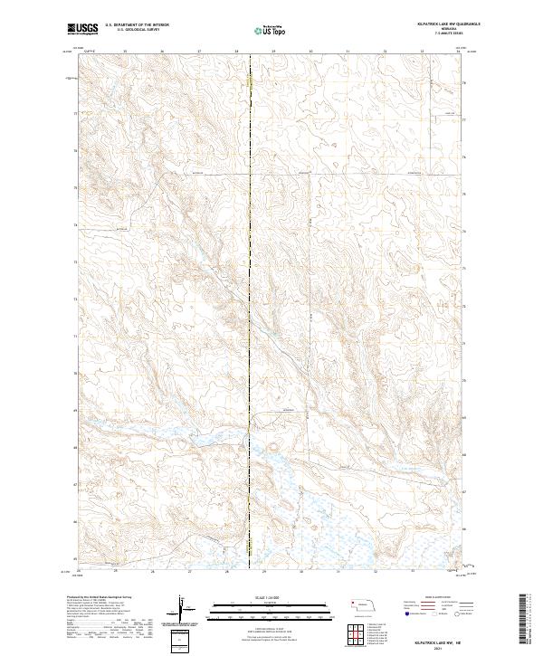 2021 Map of Kilpatrick Lake NW, 2021 Print