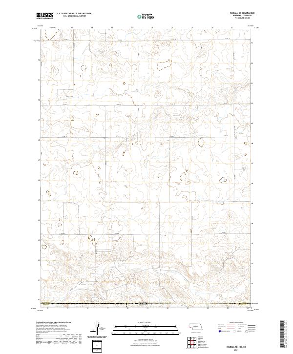 USGS Topographic Map – Kimball SE