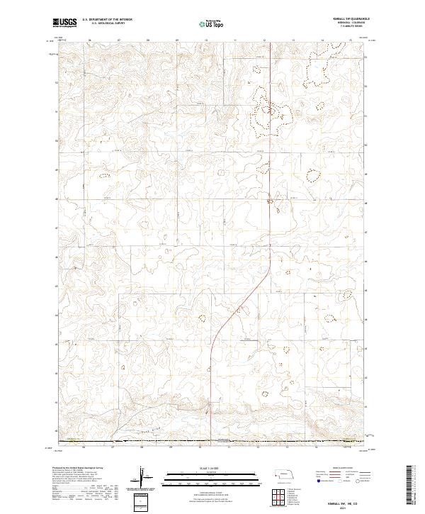 2021 Map of Kimball SW, 2021 Print