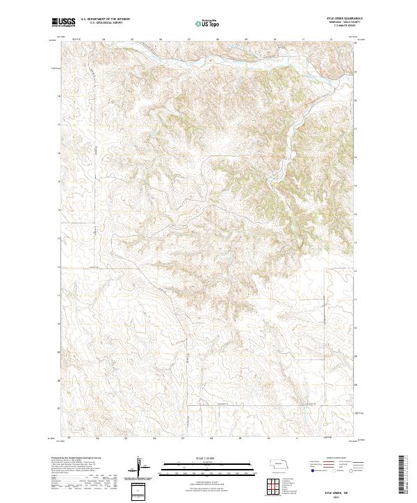 USGS Topographic Map – Kyle Creek