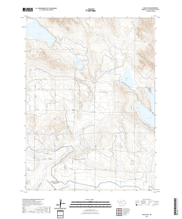 USGS Topographic Map – Lake Alice