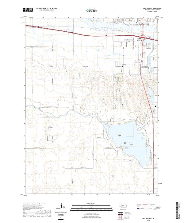 USGS Topographic Map – Lake Maloney