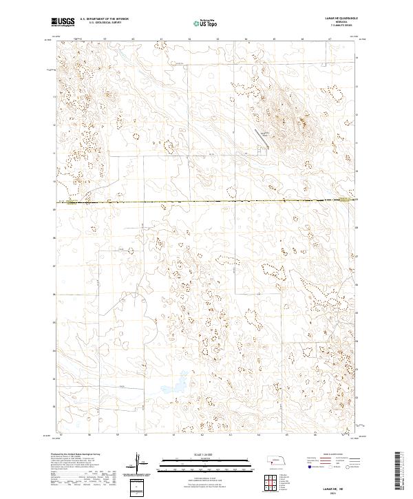 2021 Map of Lamar NE, 2021 Print