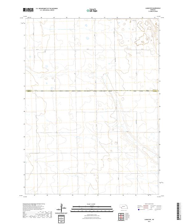 2021 Map of Lamar NW, 2021 Print