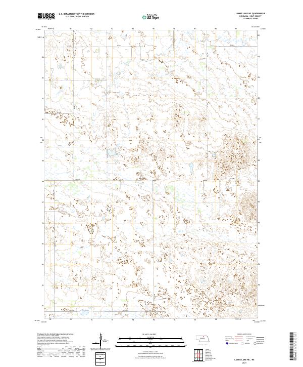 USGS Topographic Map – Lambs Lake NE
