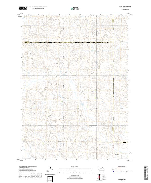USGS Topographic Map – Laurel SE