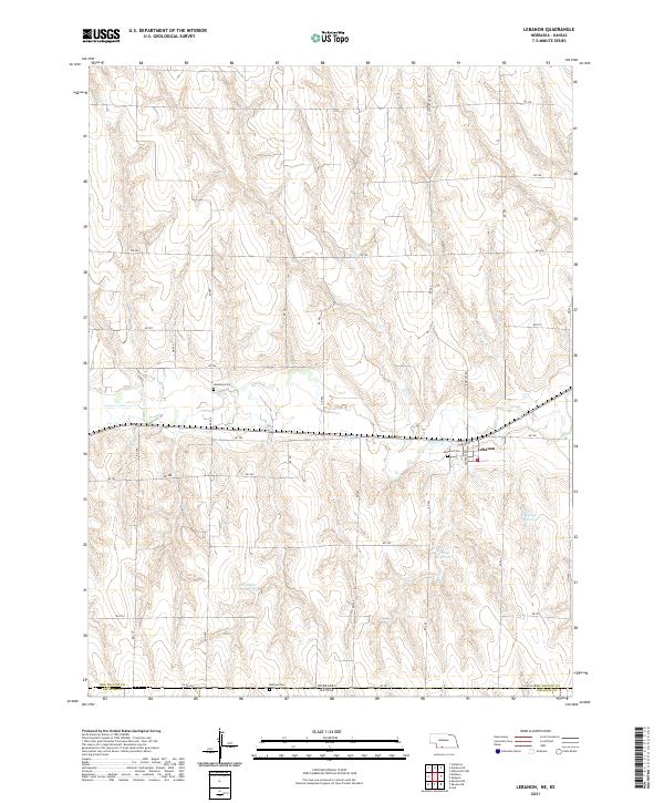2021 Map of Lebanon, 2021 Print