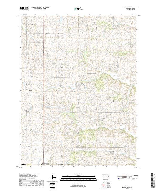 USGS Topographic Map – Liberty SE