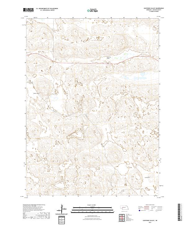 USGS Topographic Map – Lightning Valley