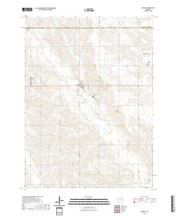USGS Topographic Map – Lindsay