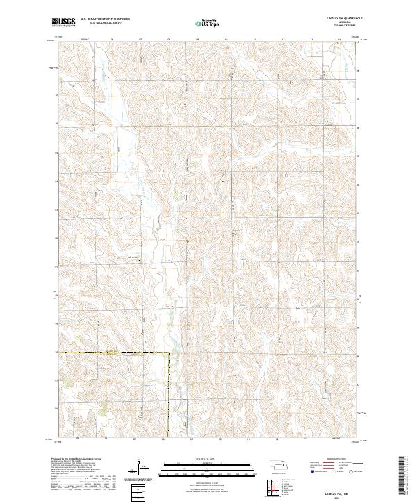 USGS Topographic Map – Lindsay SW