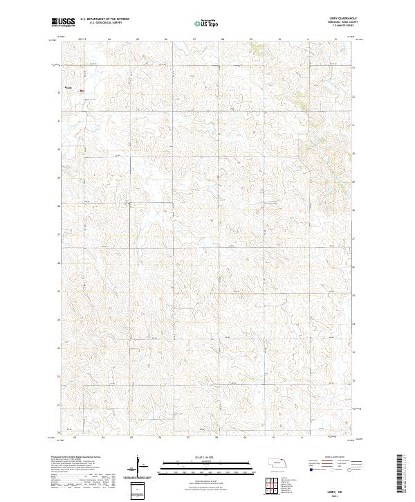USGS Topographic Map – Lindy