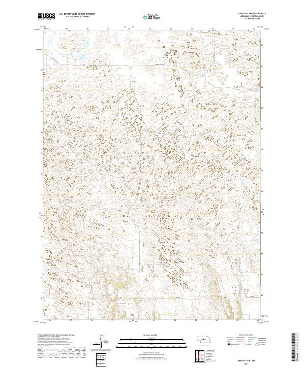 USGS Topographic Map – Linscott SW