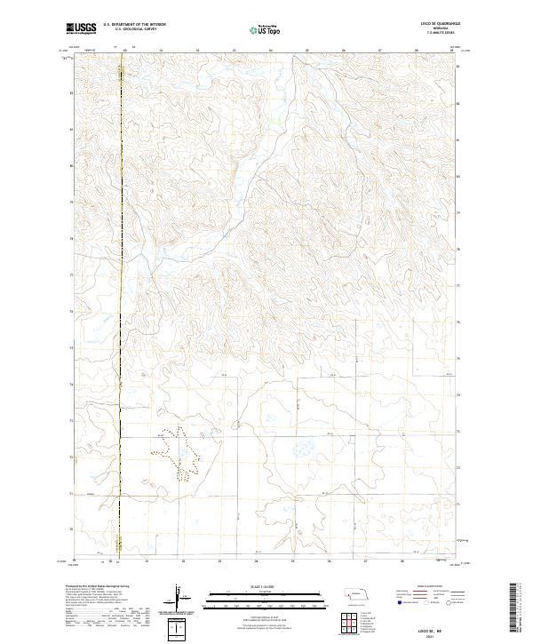 2021 Map of Lisco SE, 2021 Print