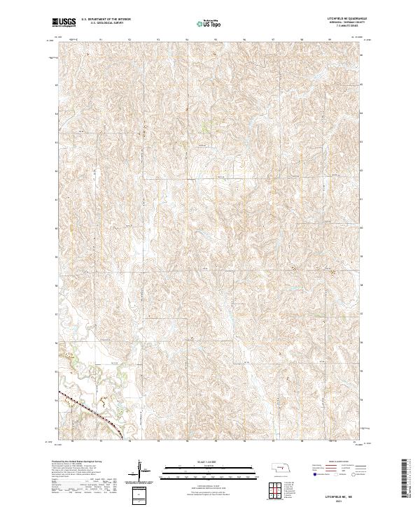 USGS Topographic Map – Litchfield NE