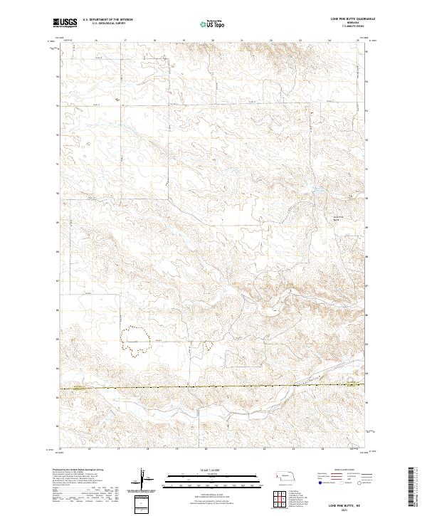 USGS Topographic Map – Lone Pine Butte