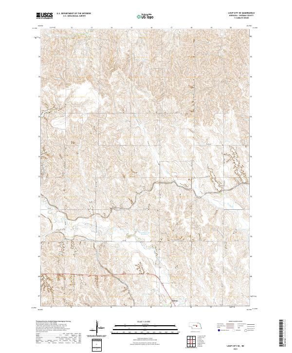 USGS Topographic Map – Loup City SE