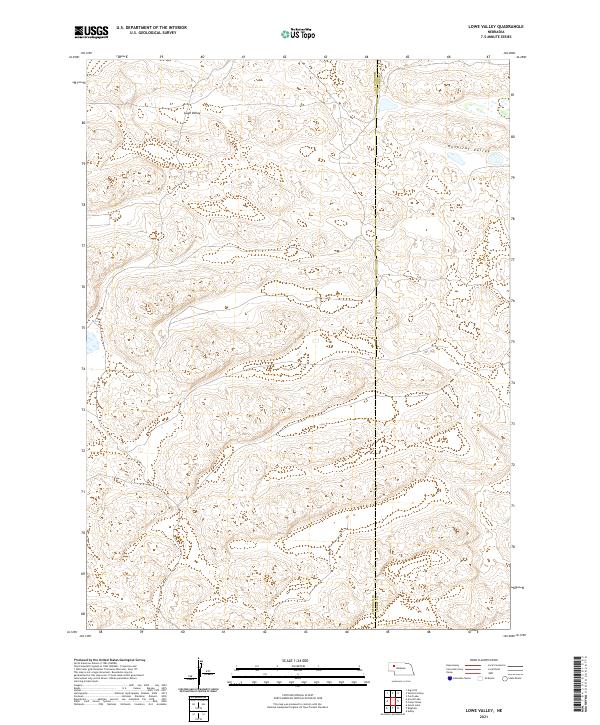 USGS Topographic Map – Lowe Valley