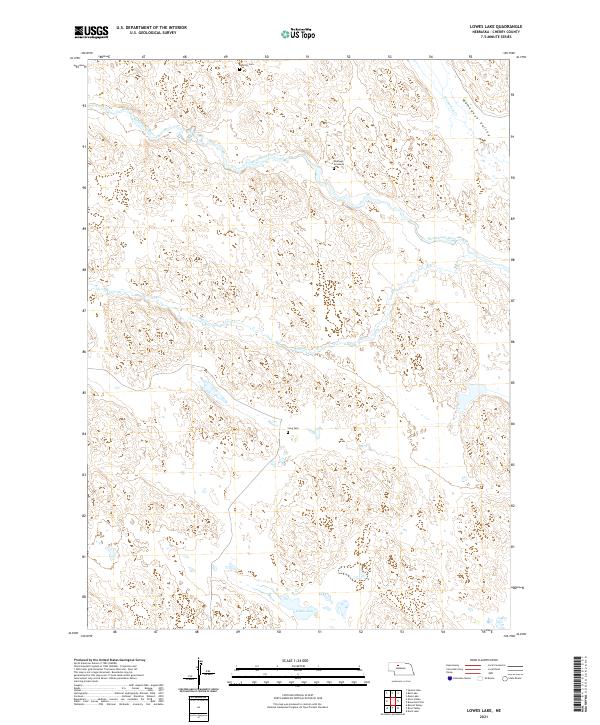 USGS Topographic Map – Lowes Lake