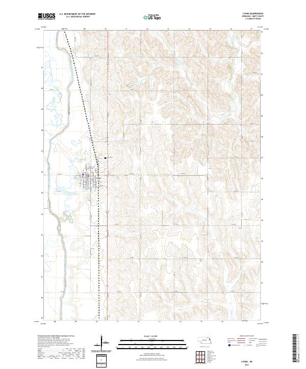 USGS Topographic Map – Lyons