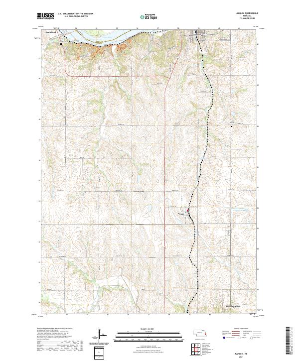 USGS Topographic Map – Manley