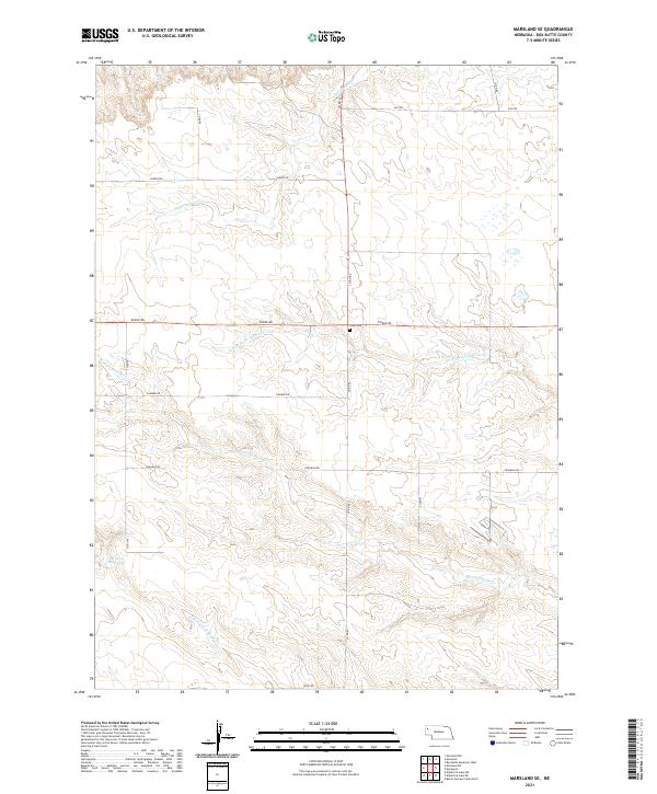 USGS Topographic Map – Marsland SE