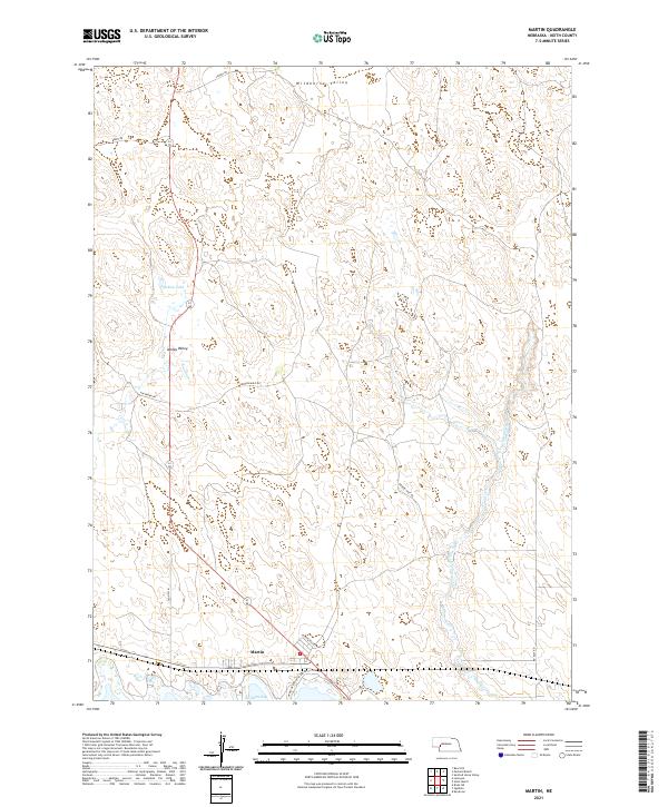 USGS Topographic Map – Martin