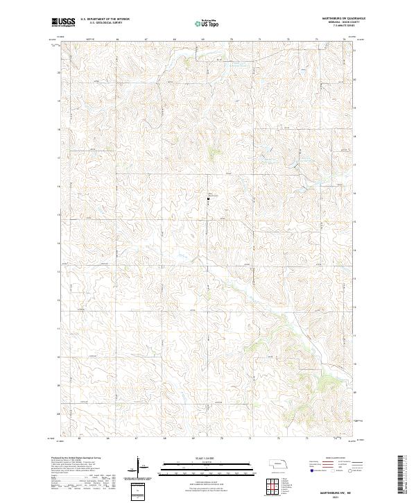 USGS Topographic Map – Martinsburg SW