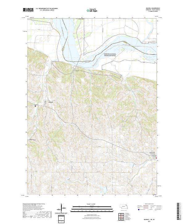 USGS Topographic Map – Maskell