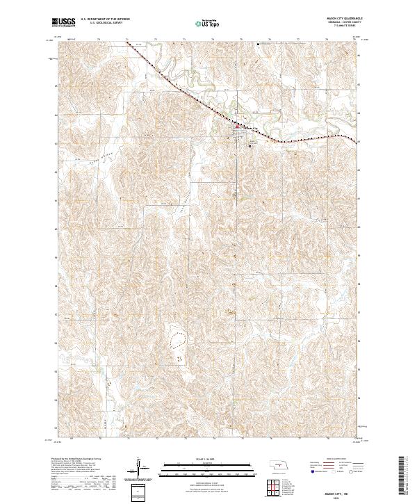 USGS Topographic Map – Mason City