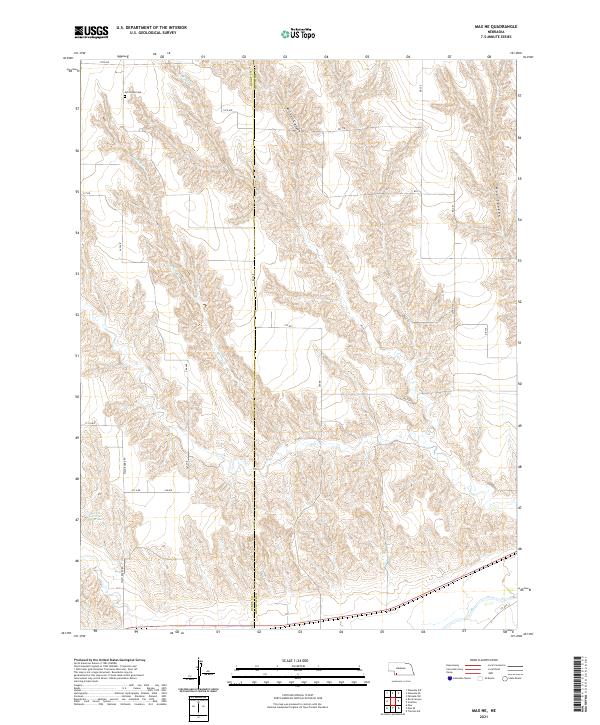 USGS Topographic Map – Max NE