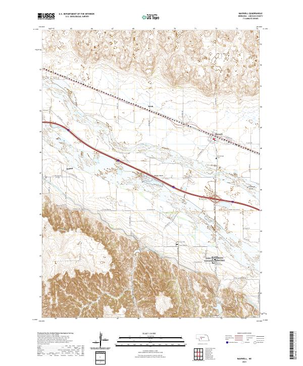 USGS Topographic Map – Maxwell