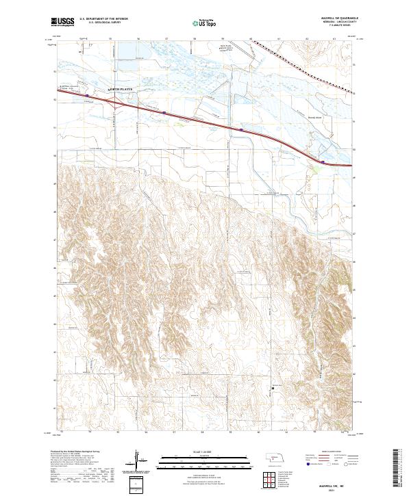 USGS Topographic Map – Maxwell SW