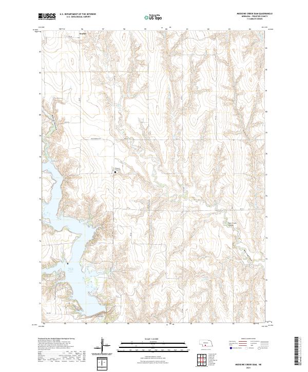 USGS Topographic Map – Medicine Creek Dam