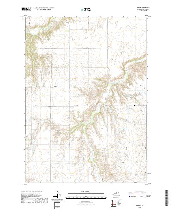 USGS Topographic Map – Meek NE